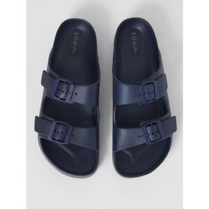 Soma Swim Sandals Navy Blue 8 NWT Summer Beach Vacation Sand Ocean Pool
